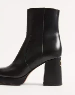 Valentino Fawcette Platform Ankle Boot In Calfskin 90Mm - Image 2